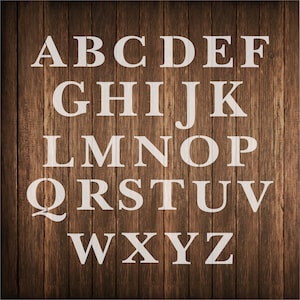 Upper case Alphabet stencil baskb- reusable alphabet stencil - alphabet upper case letters stencil - letter stencil several sizes available