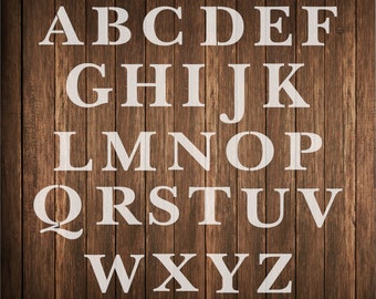 Upper case Alphabet stencil baskb- reusable alphabet stencil - alphabet upper case letters stencil - letter stencil several sizes available