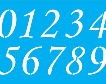 Numbers stencil - numbers for signs - numbers 012MON - stencil numbers - reusable number stencil - numbers 0-9 stencil