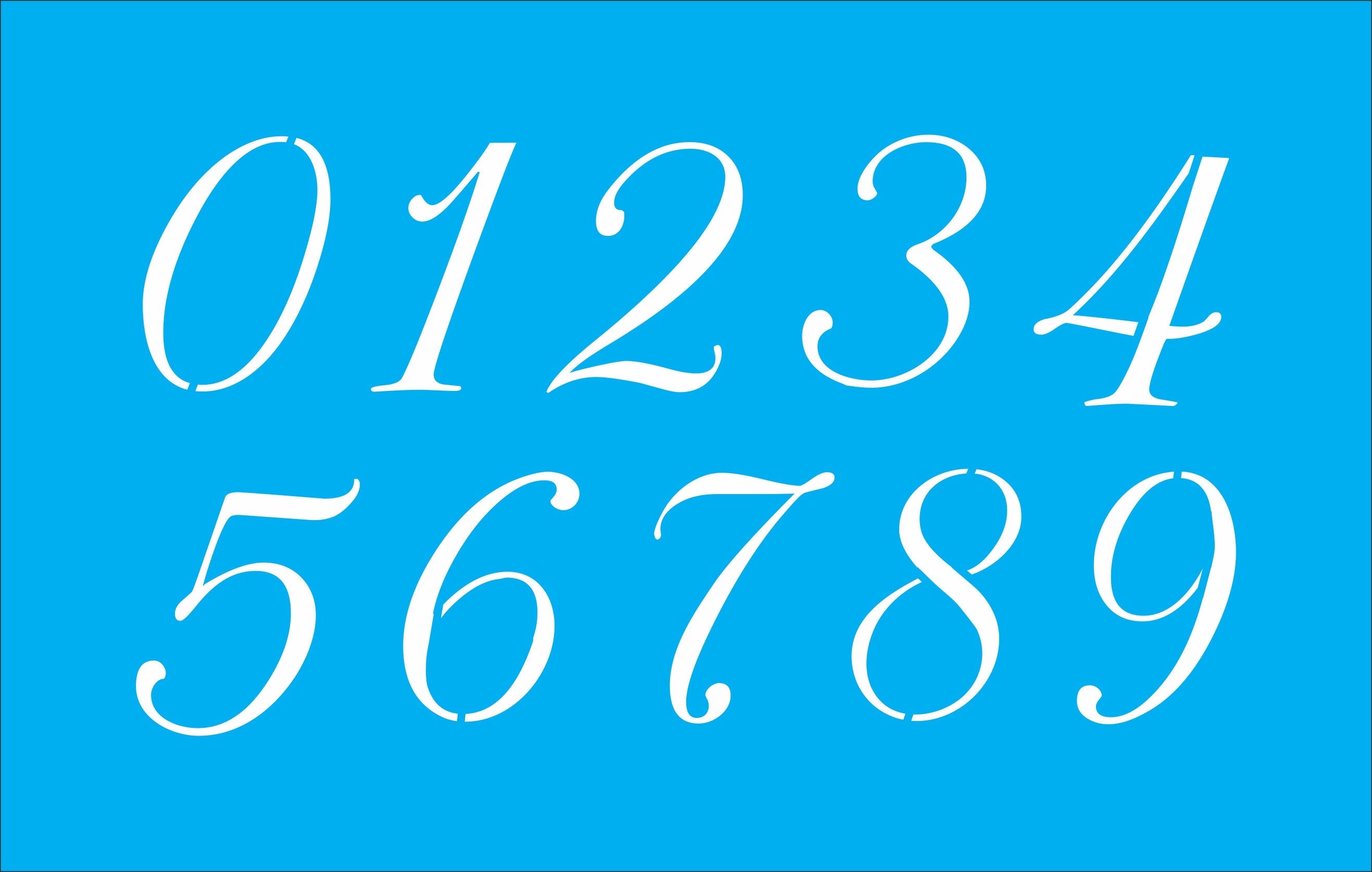 numbers stencil numbers for signs numbers cac stencil etsy