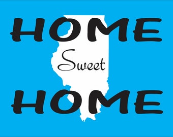 Home Sweet Home with your state custom stencil - state stencil - reuseable stencil  sign stencil - custom your state home sweet home