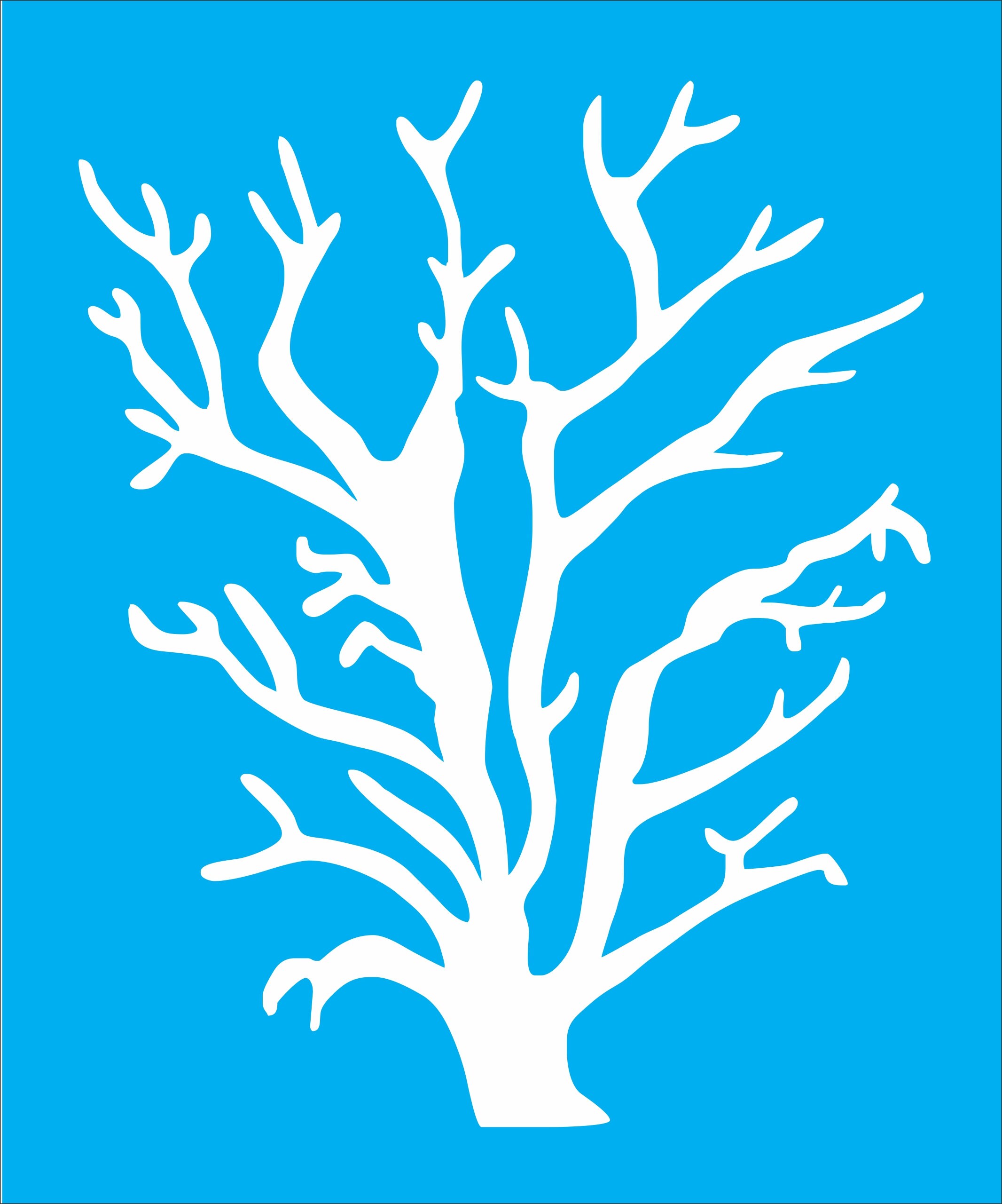 Coral Stencil