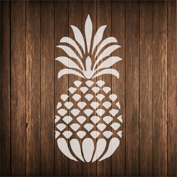 Pineapple stencil - reuseable pineapple stencil -  pineapple fruit stencil - several sizes available pineapple stencil for wood signs