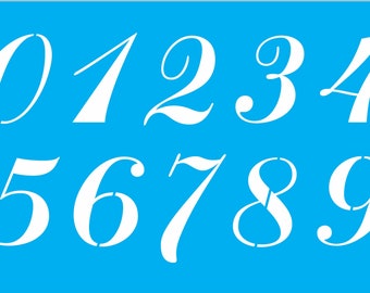 Numbers stencil - numbers for signs - numbers COV - stencil numbers - reusable number stencil - numbers 0-9 stencil