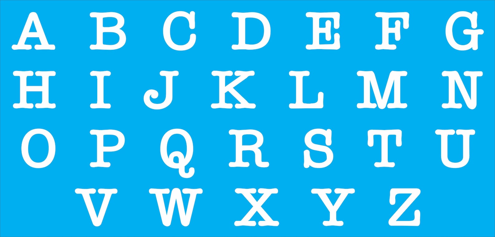 Upper Case Alphabet Stencil Reusable Alphabet Stencil Type | Etsy