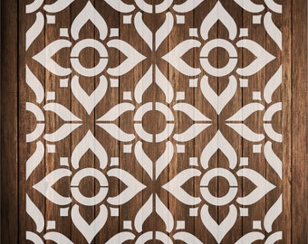 Tile Wall stencil repeatable pattern, Wall stencil pattern 8 repeatable wall stencil, tile stencil, wall paper stencil
