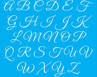 Upper case Alphabet stencil - reusable alphabet 10310GV stencil - Type alphabet stencil - several sizes available