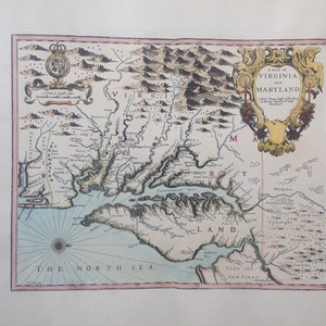 1626 Virginia and Maryland Map