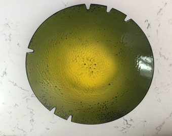 Hanova de Pasaden Enamel Brutalist Plate ou Cendrier