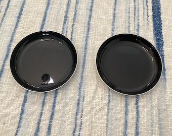 Sous-verres en émail noir Cathrineholm