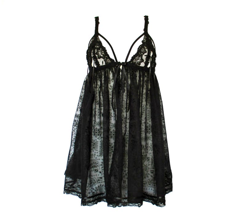 sexy black lingerie dress