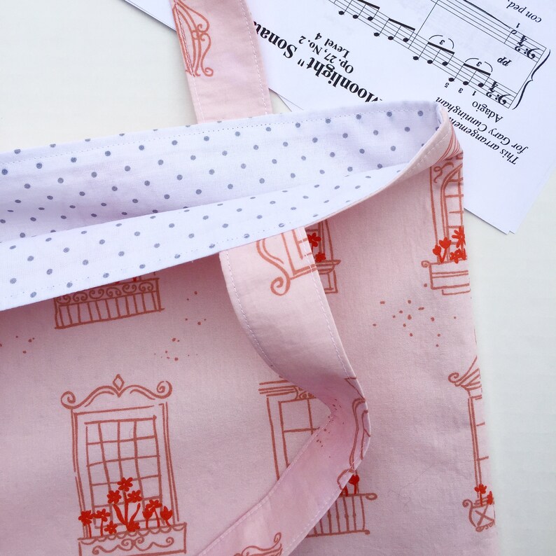 girl hobbies bookish girl tote bag tween girl bag girl musician gift custom gift idea city girl bag music lessons tote cute book tote