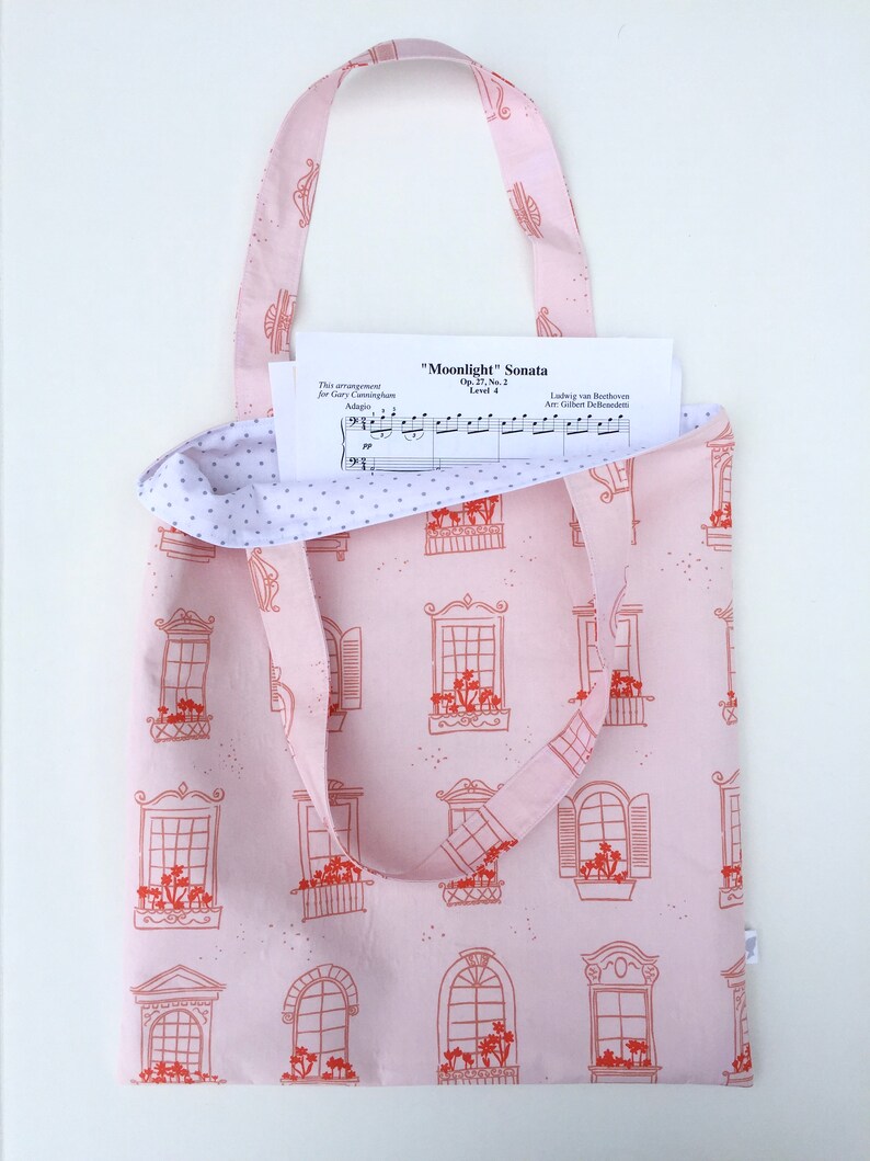 girl hobbies bookish girl tote bag tween girl bag girl musician gift custom gift idea city girl bag music lessons tote cute book tote