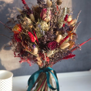 Large dry bouquet "Alfriston" natural dried flowers country barn decor home / thank you gift/ rustic arrangement in UK