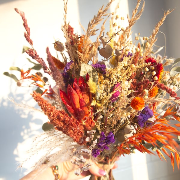 Dried Flower Bouquet Etsy