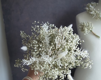 Gypsophila bouquet Dried Wedding Flowers Baby's Breath Floral Grown in East Sussex local UK