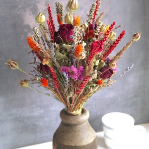 Großer Trockenblumenstrauß: Rustikale Scheune / Gute Besserung Geschenk / Weihnachtsblumen Geschenk / Bauernhaus Dekoration / Sussex Garten gewachsen