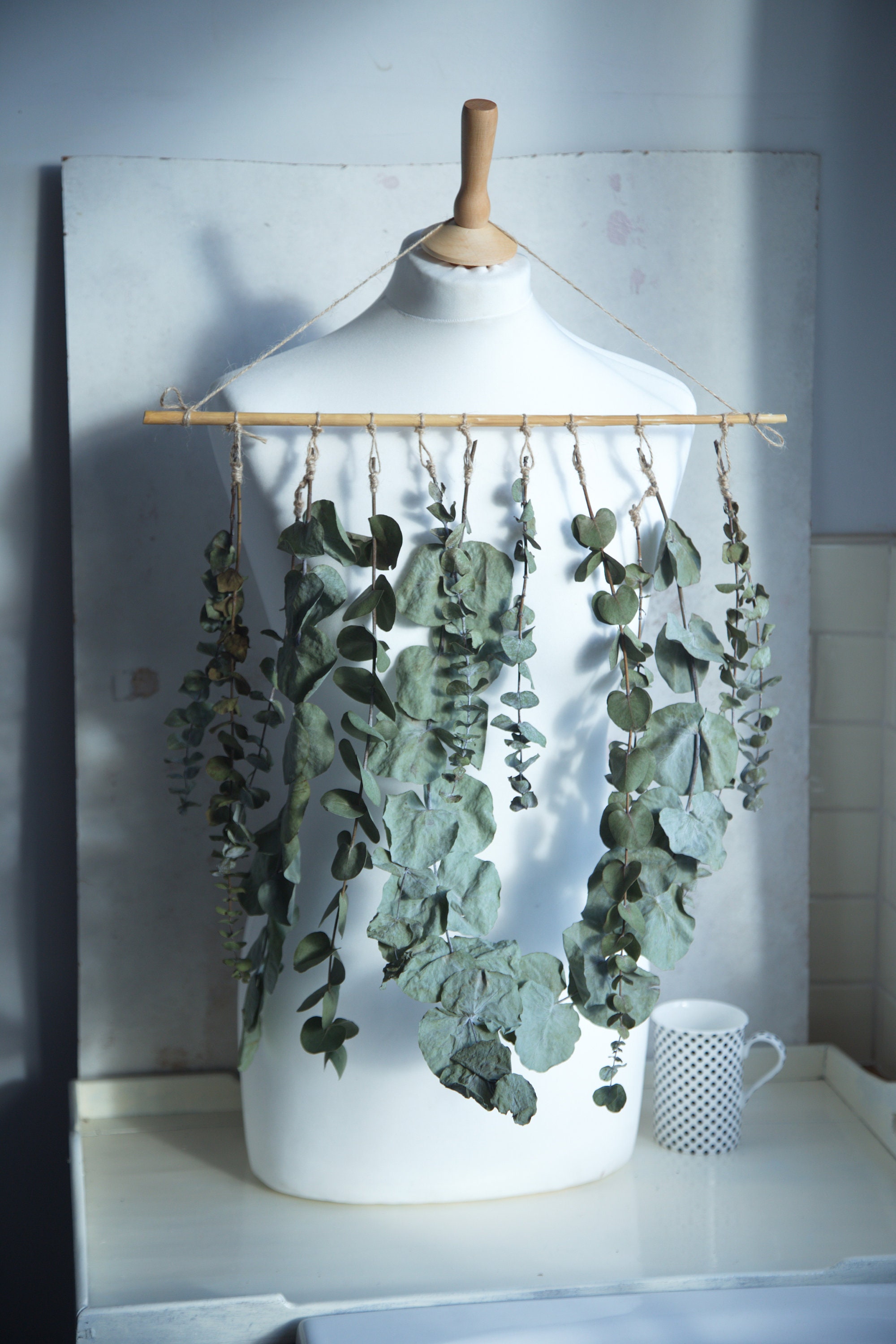 Eucalyptus Wall Hanging in UK natural dried flowers decor Etsy