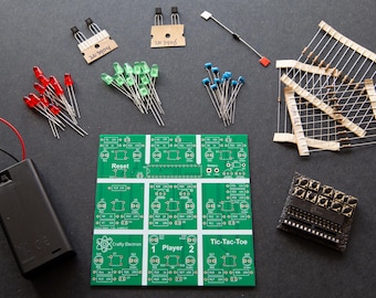 Electronics Soldering Project - Learn to solder, and end up with a game! Tic-Tac-Toe
