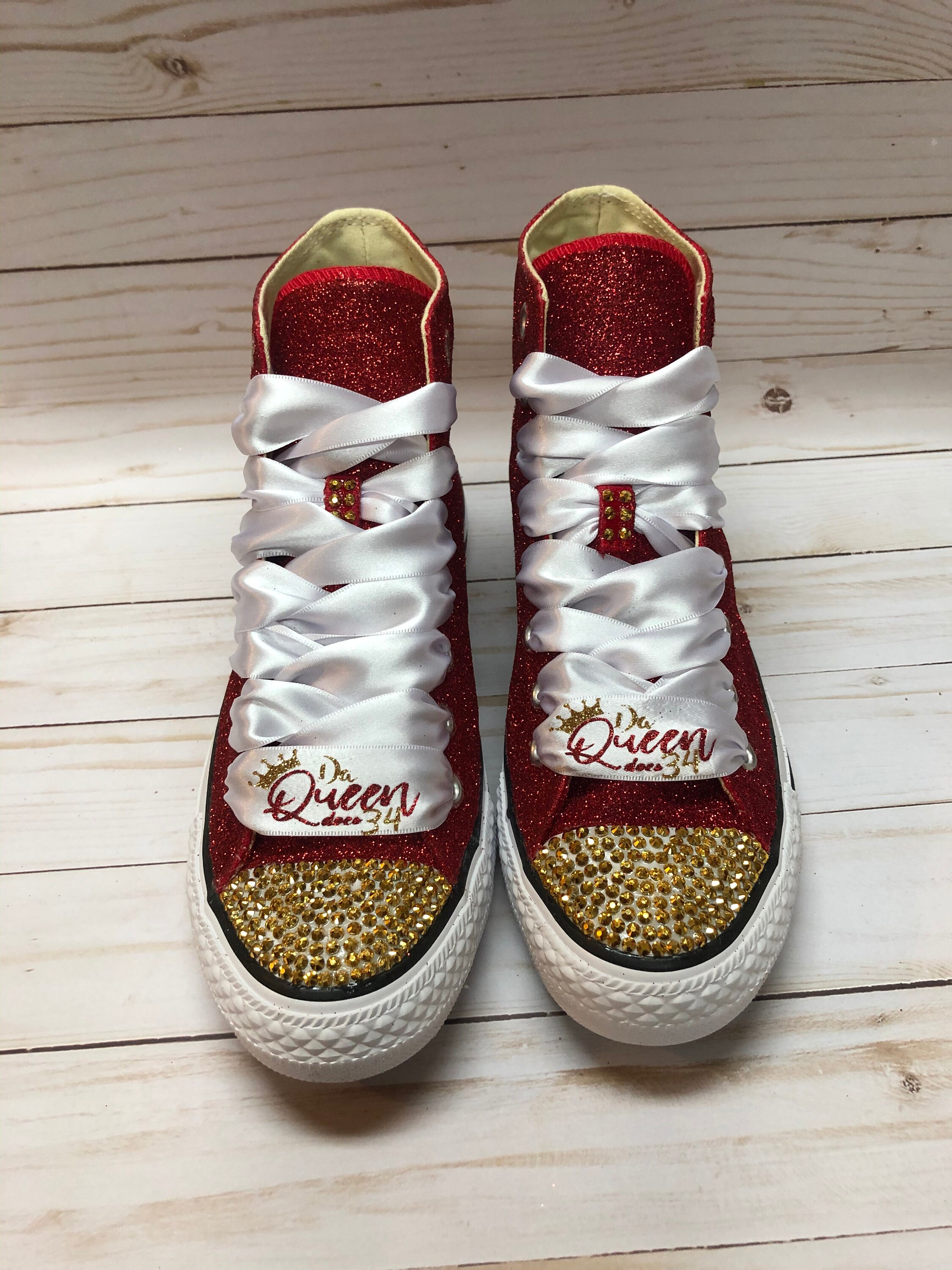 custom glitter shoes