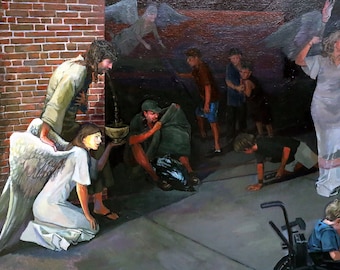 Jesus Retched (Watching Little Children Kill a Homeless Man) by KATA BILLUPS