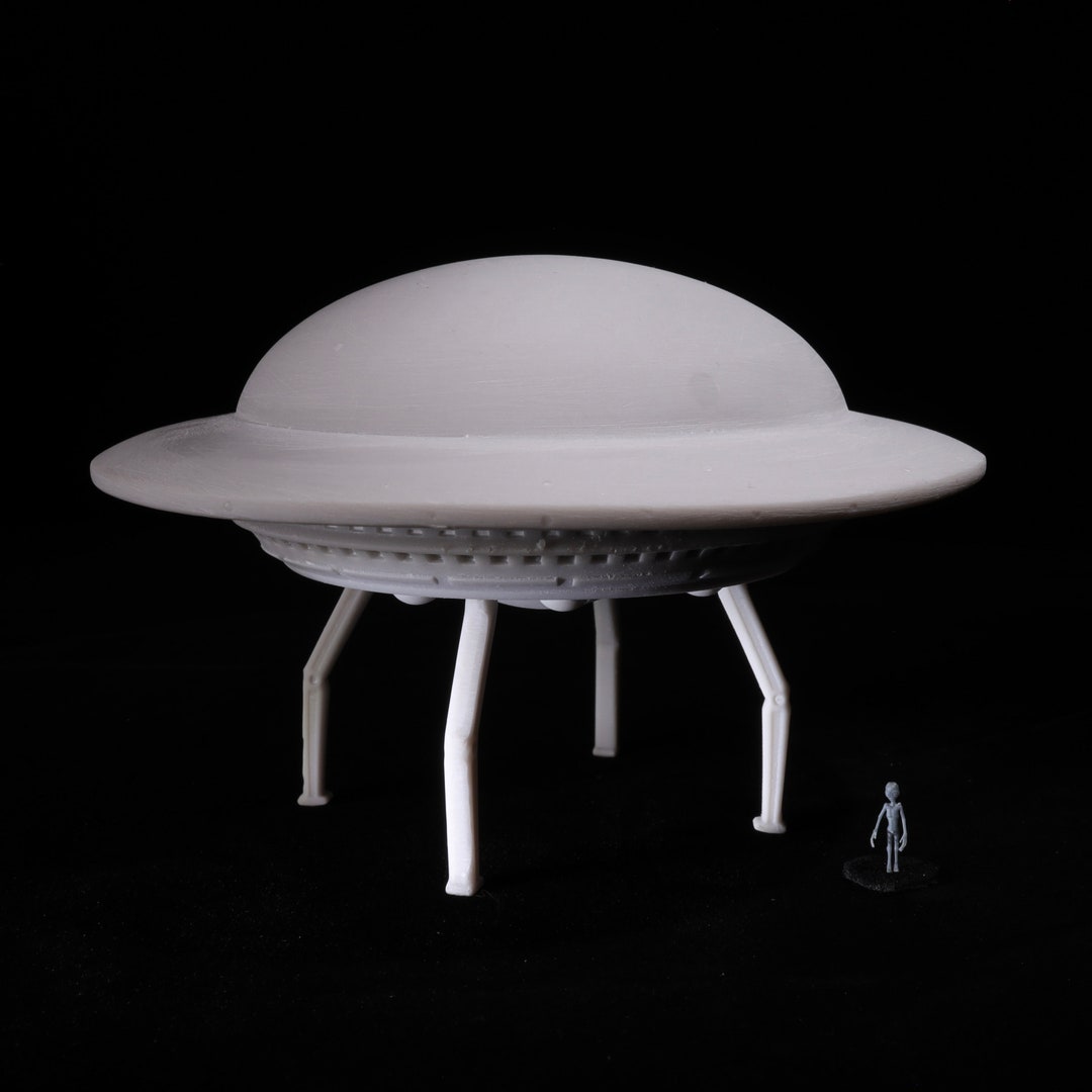 Flying Saucer With a Very Very Tiny Alien - Etsy