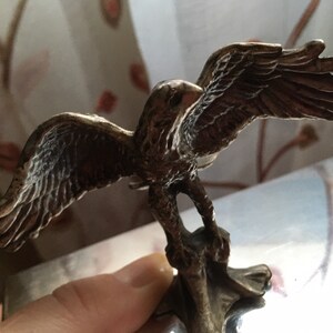 Vintage American Bald  Eagle pewter figurine