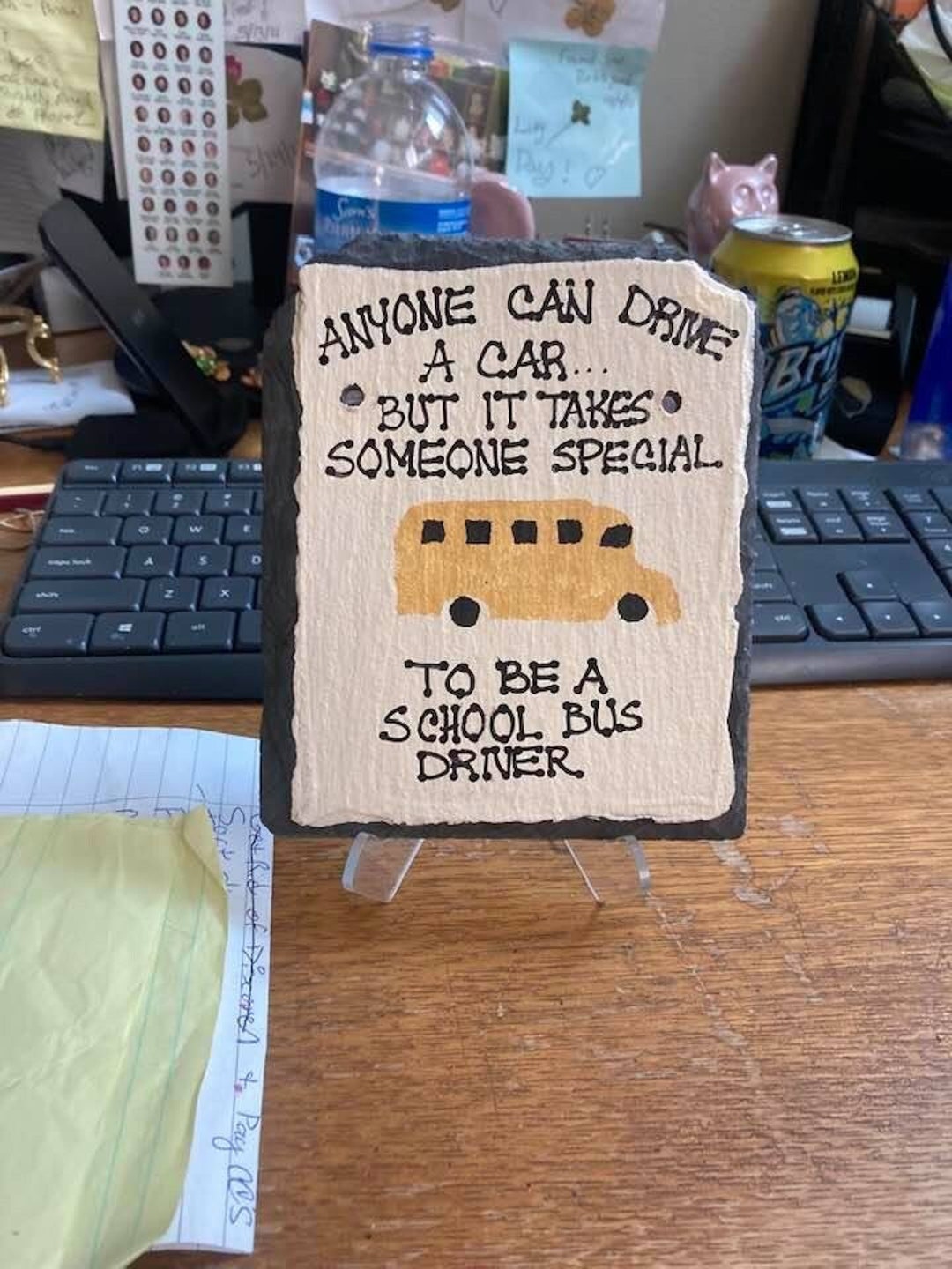 Bus Driver Slate Sign: Painted Gift (6x5 Inches) - Etsy