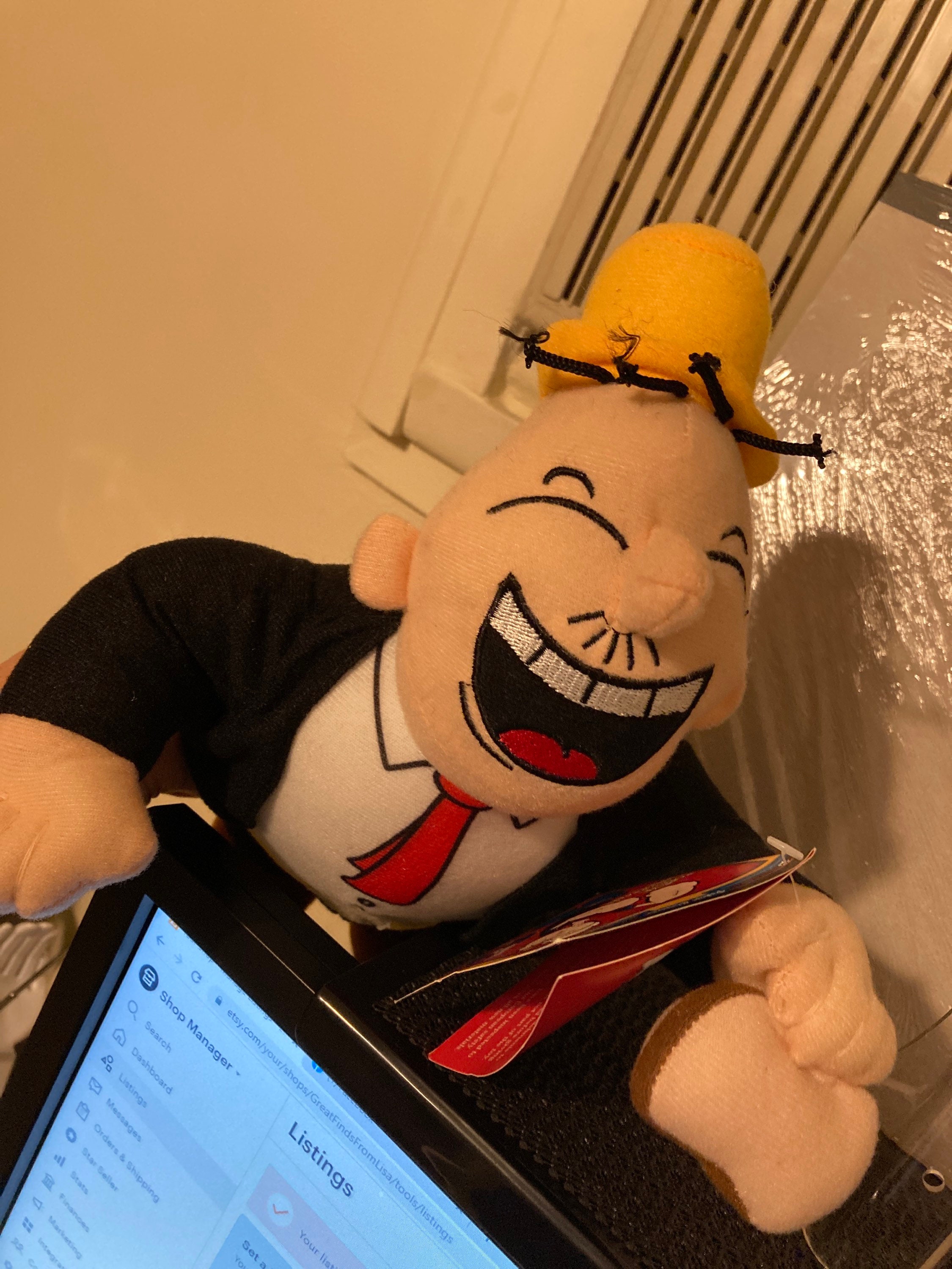 Wimpy Plush Doll Popeye Classics Great Finds From Lisa - Etsy