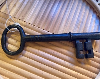 Vintage cast iron jail key