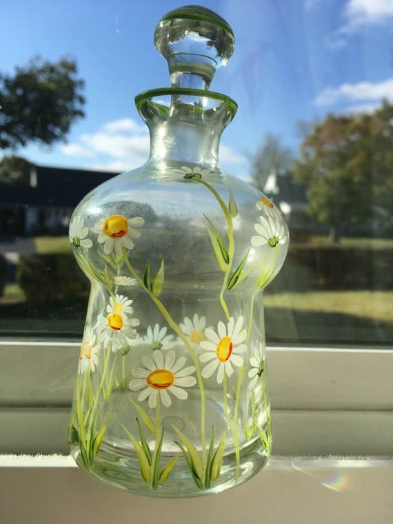 Fantastic Hungarian Hand Painted Dasies Purfume Bo