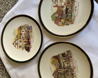 Collectible Decorative plates US Ceramic Company set of 3