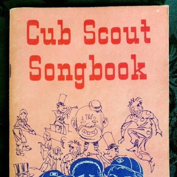 1969 Cub Scout Songbook Boy Scouts Of America Original Vintage Book Webelos Leaders Patriotic Closing Theme Rounds Action Fun Rounds
