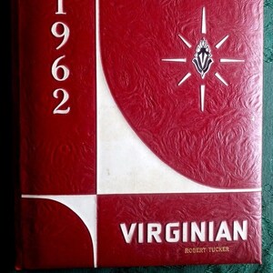 Original Vintage 1963 Virginian Yearbook Virginia Illinois