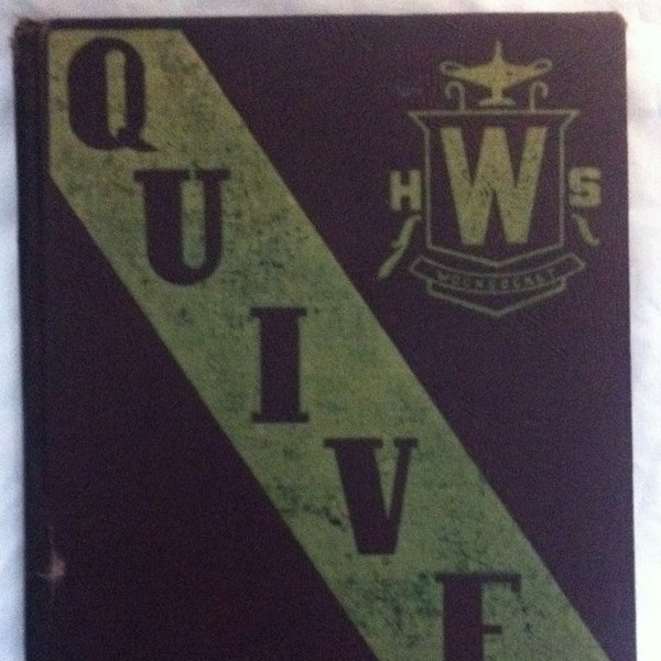 Original Vintage 1949 Woonsocket High School Quiver Yearbook Rhode Island Babe Ruth Dedication Photo Anne Keriaco Rose Masucci Iris Levin