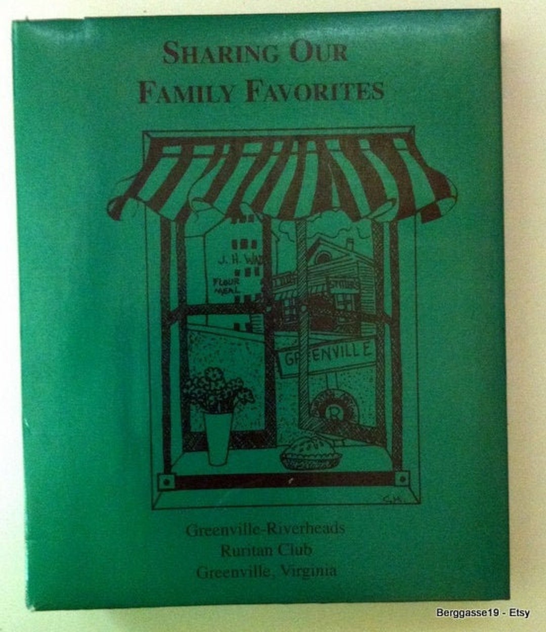 1999 Greenville Virginia Riverheads Ruritan Club Cookbook Sharing Our