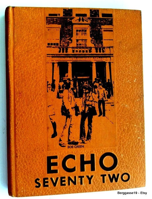 Original Vintage 1972 Echo Yearbook Webster Groves Missouri High