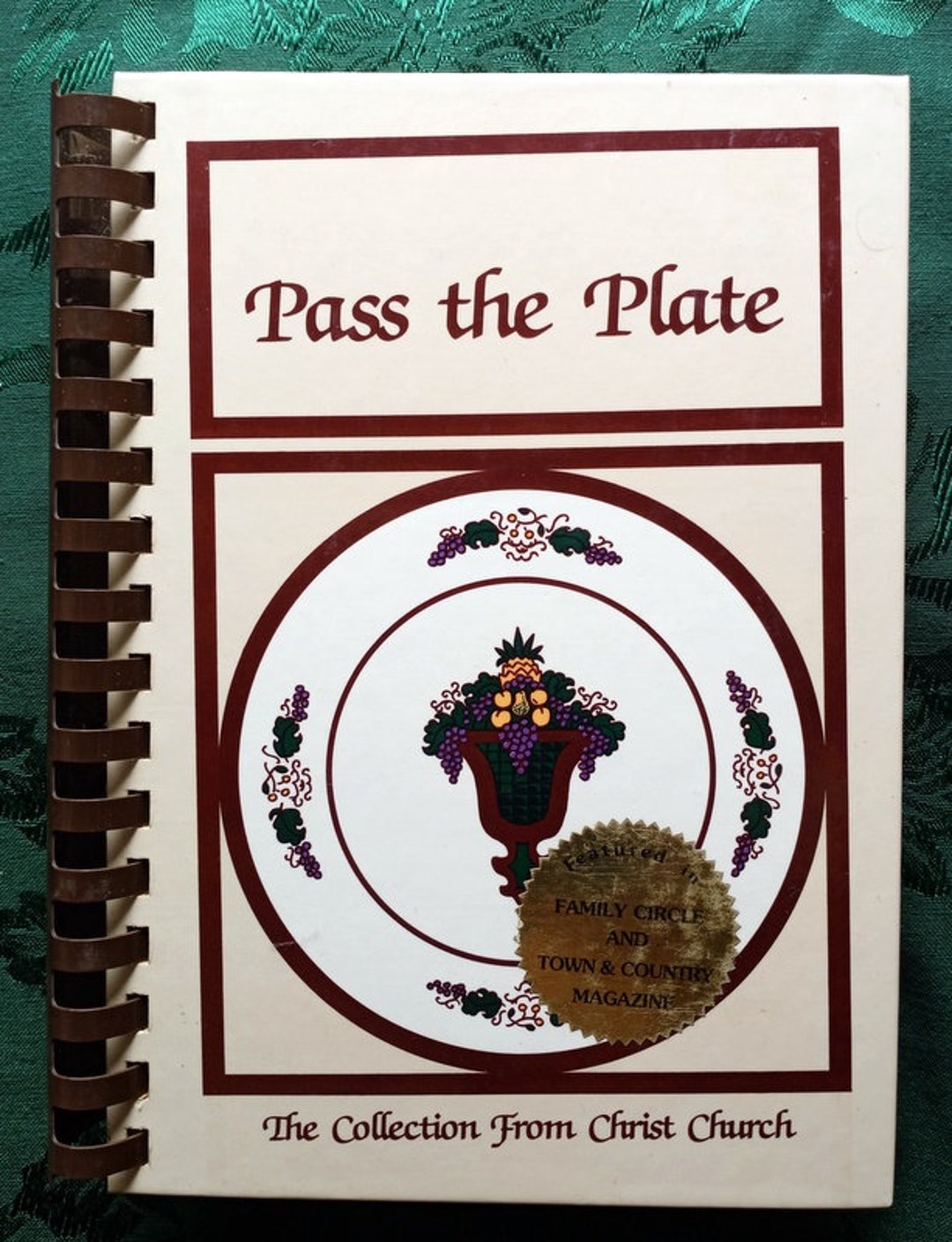 1993 Pass the Plate Cookbook Collection From Christ Episcopal Church