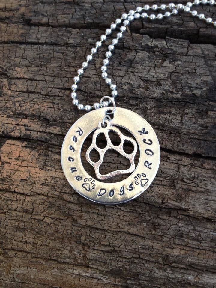Rescue Dogs Necklace rescue dogs rock necklace dog necklace Etsy