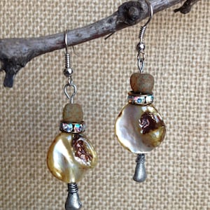Rustic Ocean Treasure Earrings