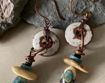 Rustic Textured Kinetic Dangles