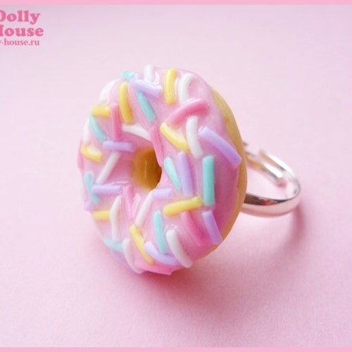 Kawaii/cute Pastel Ring Set With a Moon and Star harajuku Etsy