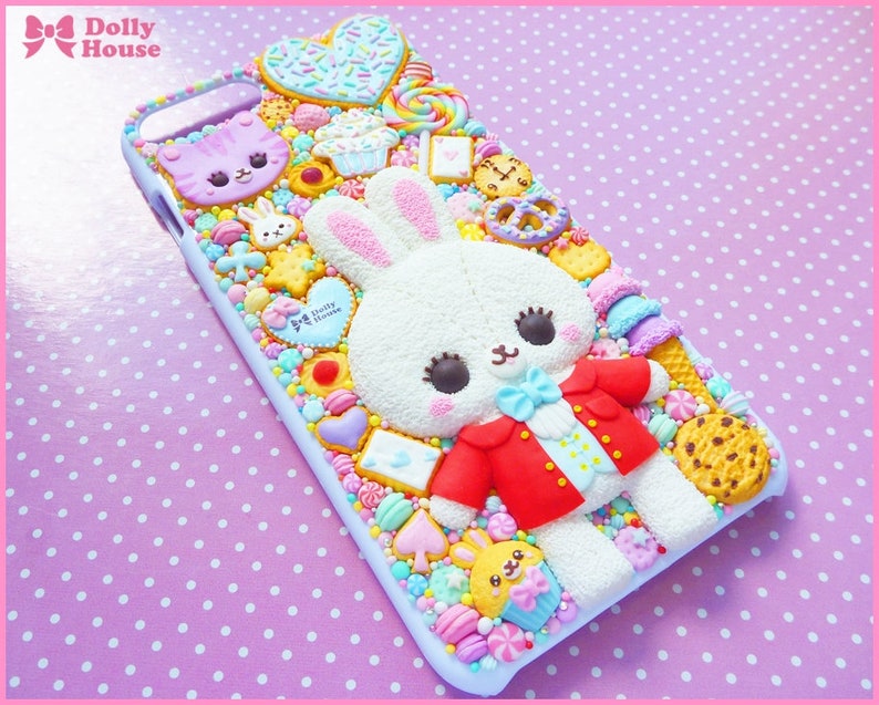 Kawaii sweet decoden iPhone 8 PLUS deco case Wonderland by Dolly House