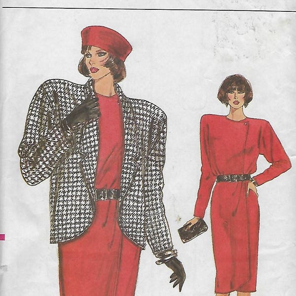 Very Easy Very Vogue 9654  Misses' Jacket, Skirt and Top  Size (8-12)  UNCUT