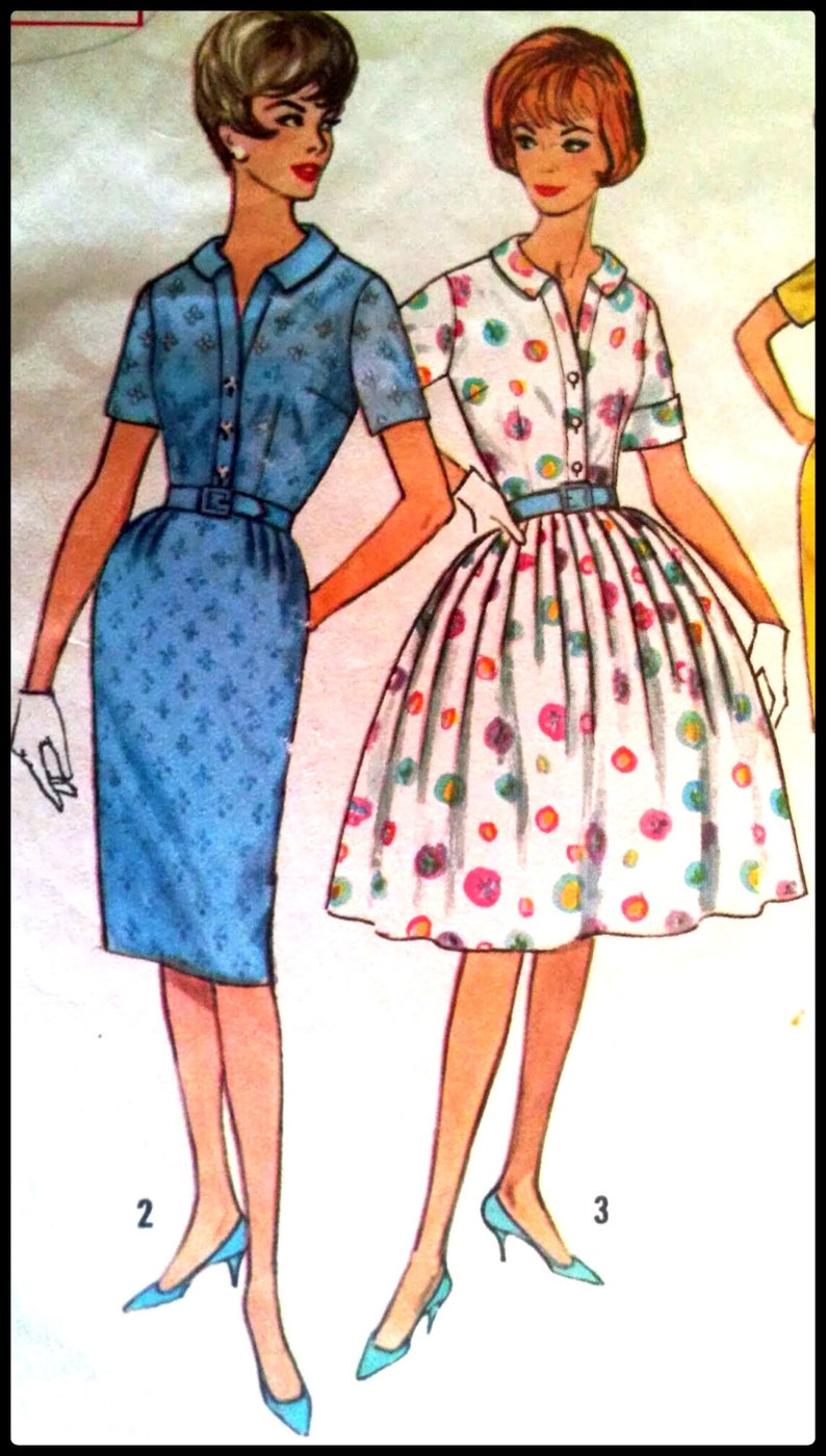 Simplicity 4425 Misses' One Piece Dress With Two Skirts Bust 32 image 2