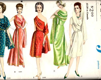Sari Dress Pattern Etsy