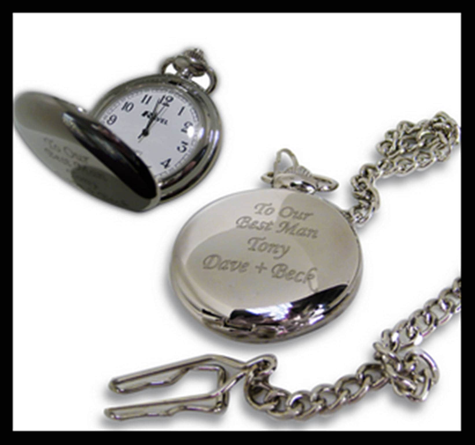 Personalized Groomsmen Pocket Watch Fathers Day Gift Etsy UK