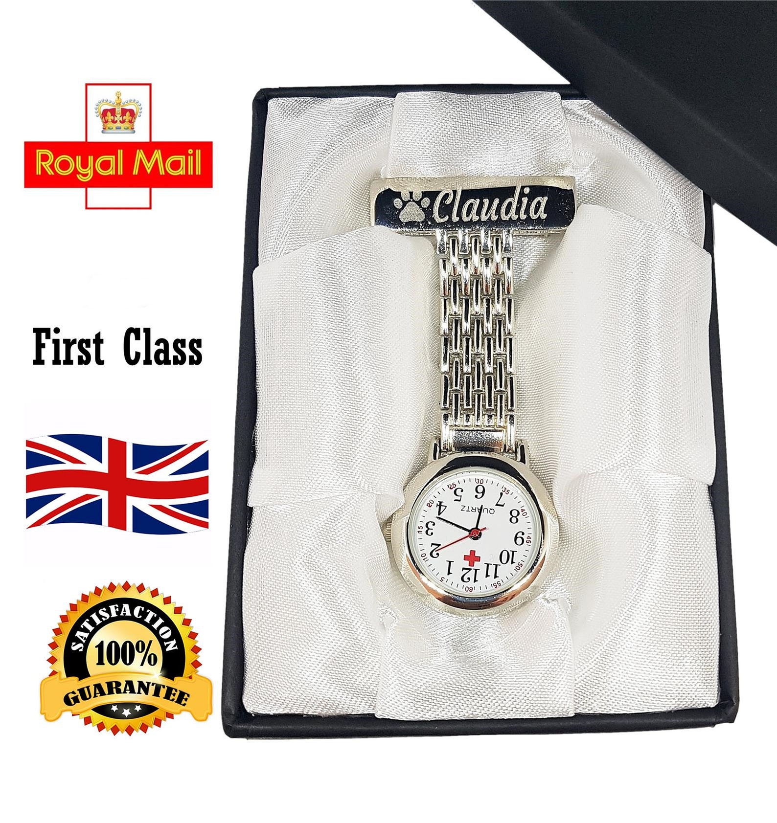 Personalised Nurses Fob Watch Engraved Beautician Watch Etsy