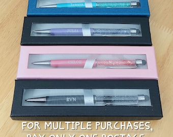 Engraved Crystal Pen, Personalized Gift for Teacher, Nurse, Employee