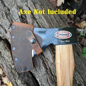 Cold Steel Trail Boss Axe Buffalo Leather Sheath Mask (Axe Not Included)